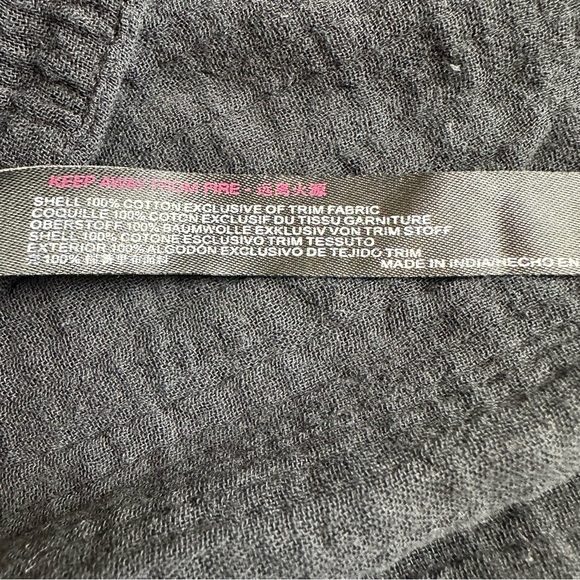 Free People The Voyager Shirt Dress Black XS Button Front Pleated Cotton Pockets - Picture 9 of 10